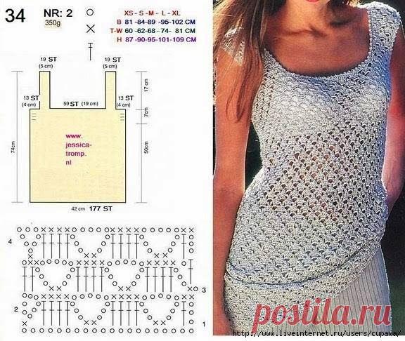 Маечка крючком