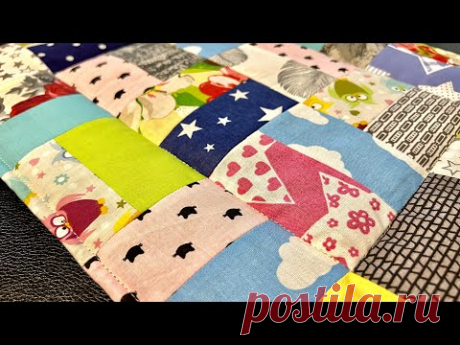 ЛАНЧМАТ  Потрясающая идея утилизации остатков ткани! Шьем вместе! DIY/upcycling