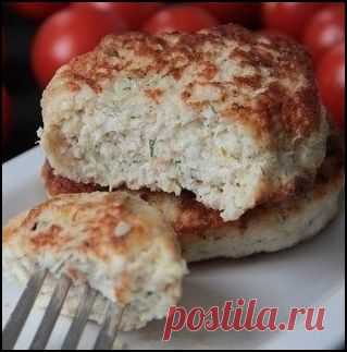 Куриные котлеты с кабачком и творогом