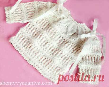 Детский пуловер с круглой кокеткой