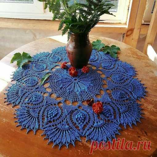 Изумительная ажурная салфетка крючком