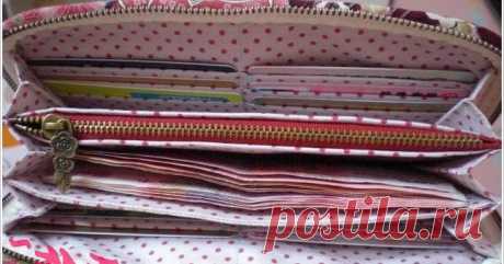 Портмоне своими руками. Purse DIY tutorial sewing DIY Tutorial Ideas Step-by-Step