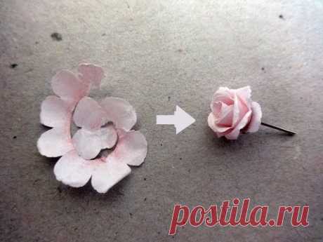 Rose Earring Studs from PAPER