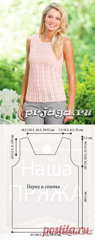 Вязаные топы спицами из журнала Knits