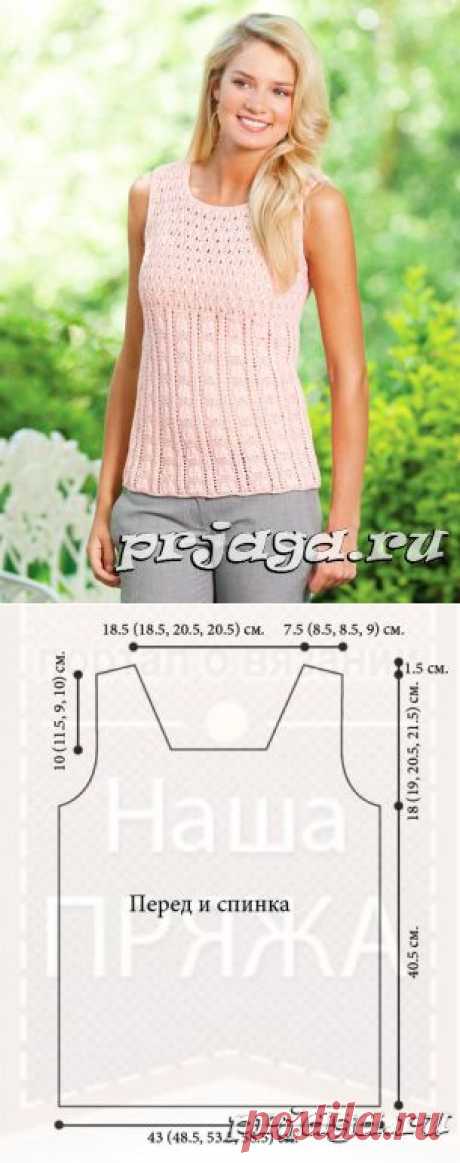 Вязаные топы спицами из журнала Knits