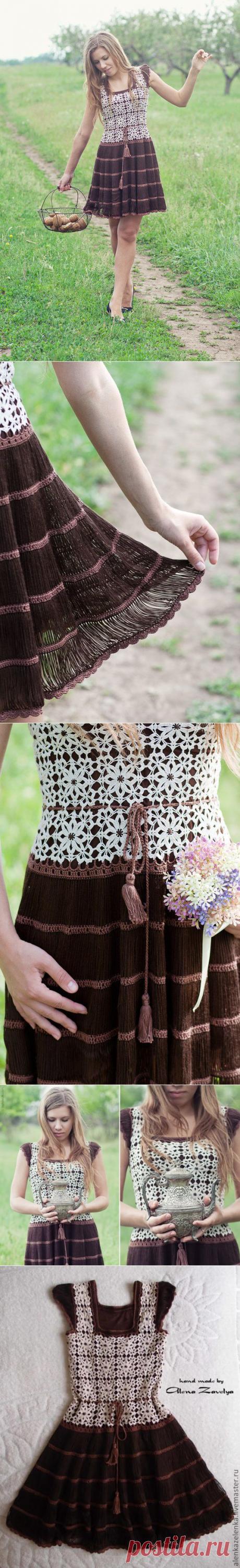 Романтичное платье от Алена Завеля +мк от Алены