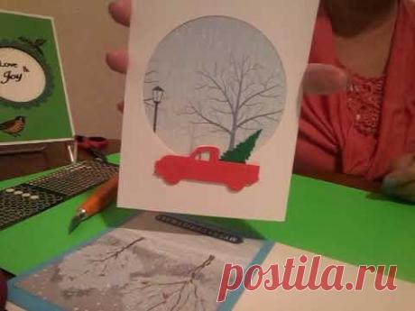 № 21.ИДЕИ ДЛЯ ОТКРЫТКИ НА НОВЫЙ ГОД-2019/Открытка Новогодняя (с окошком-2варианта)