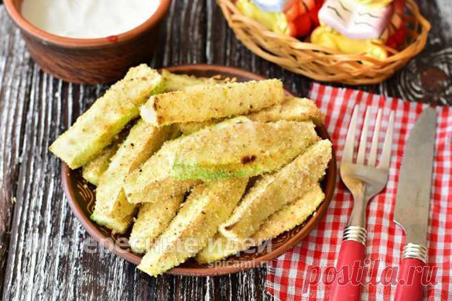 Хрустящие кабачковые палочки без жира в духовке | Своими руками