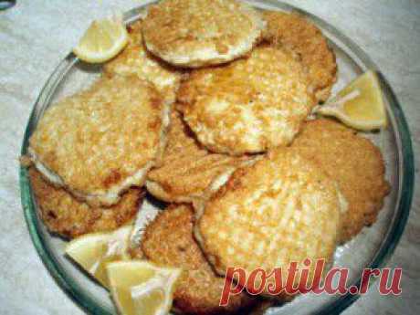 рыбные котлеты в вафельках