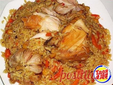 Узбекский плов с курицей