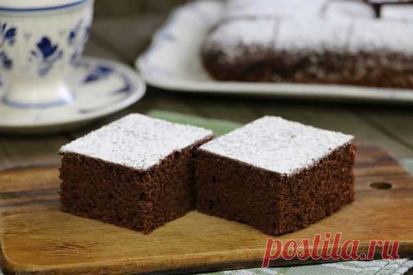 Пирог с гречневой мукой и какао (постный) Рецепты домашней выпечки от Ирины Хлебниковой