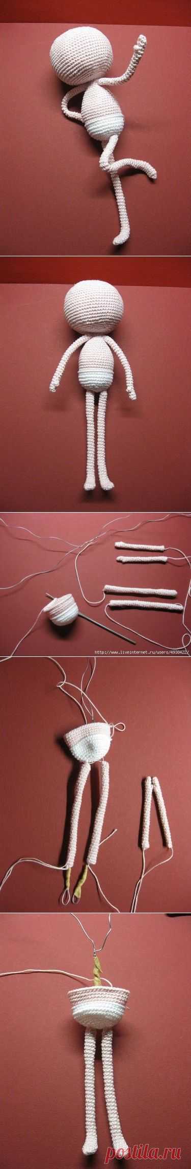 КАК СДЕЛАТЬ КАРКАСНУЮ КУКЛУ. МАСТЕР-КЛАСС ИРИНЫ УМНОВОЙ.  Подарки и сувениры своими руками / Тая Б.К.