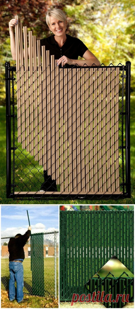 Дачные уловки: как украсить сетку-рабицу