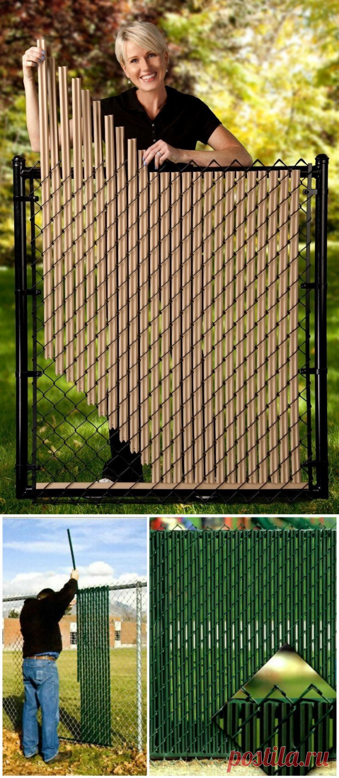 Дачные уловки: как украсить сетку-рабицу