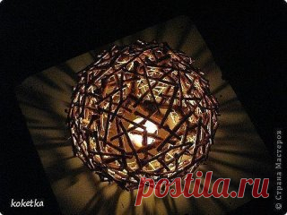 Светильник из веток своими руками. Мастер-класс.