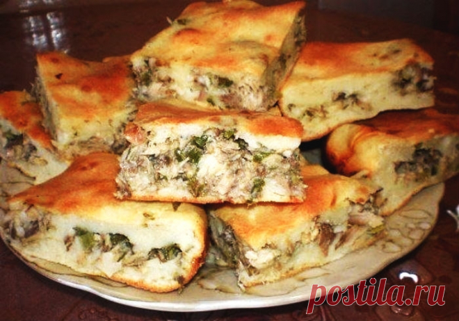 Рыбный пирог на скорую руку