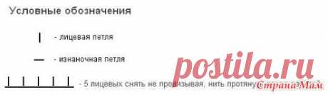 Шапка капор спицами