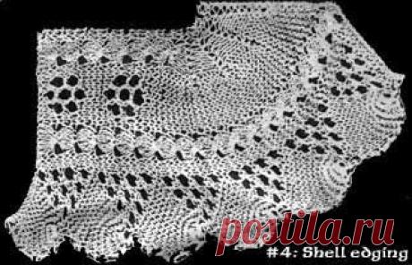 shell lace knitting pattern - Google Search