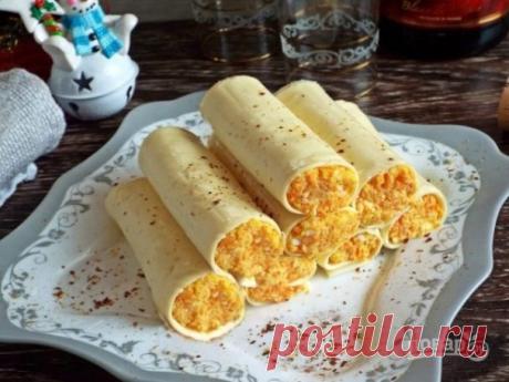 Закусочные сырные трубочки - пошаговый рецепт с фото на Повар.ру