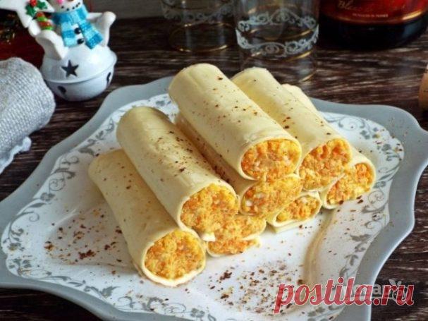 Закусочные сырные трубочки - пошаговый рецепт с фото на Повар.ру