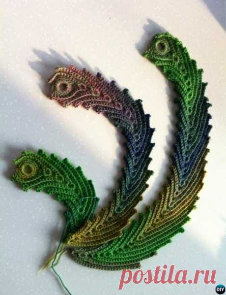 Crochet Peacock Feather Free Patterns