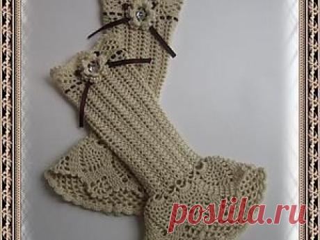 Митенки "Осенняя прогулка" своими руками - Ярмарка Мастеров - ручная работа, handmade