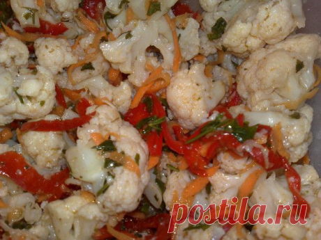 Цветная капуста по-корейски - Простые рецепты Овкусе.ру