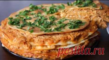 Нежнейший закусочный торт из лаваша: быстро и вкусно