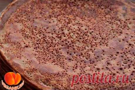 Блины шоколадные с какао на молоке и сметане
