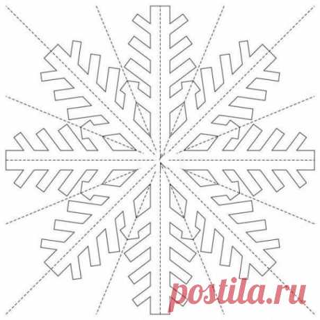 Вырезаем из бумаги снежинки (почти 200 шаблонов-трафаретов)