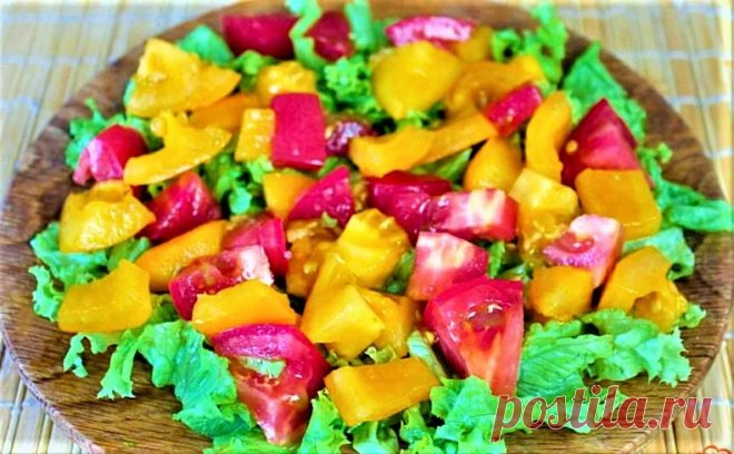 Салат со свежими помидорами Еда - Журнал полезных советов