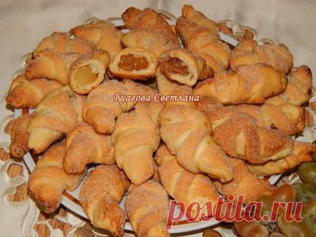 Рогалики из быстрого дрожжевого теста