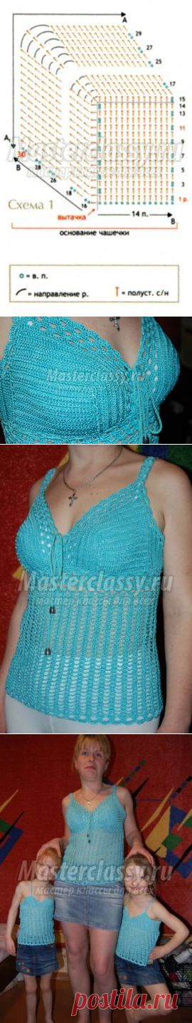 Топ крючком (схемы и описание) / Мастерклассы Блоги