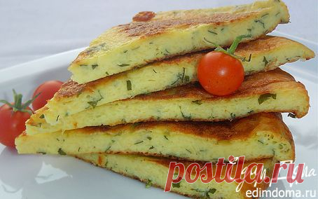 Сырная лепешка на сковороде | Кулинарные рецепты от «Едим дома!»