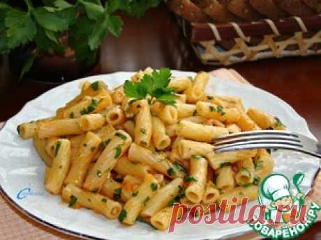 Макароны, тушенные в сковороде - кулинарный рецепт