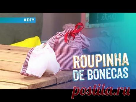 Roupinha de boneca por Solange Adam