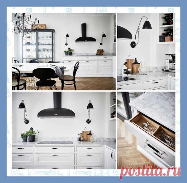 Все о дизайне интерьера Черно-белые апартаменты в Стокгольме!