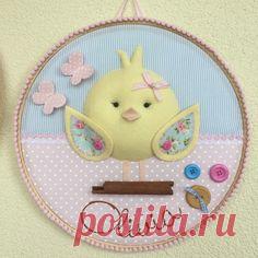 Quadro Bastidor Maternidade Passarinho