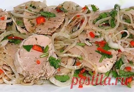 Невероятно ароматная мясная закуска «Холодный шашлык» Ароматная и вкусная закуска!