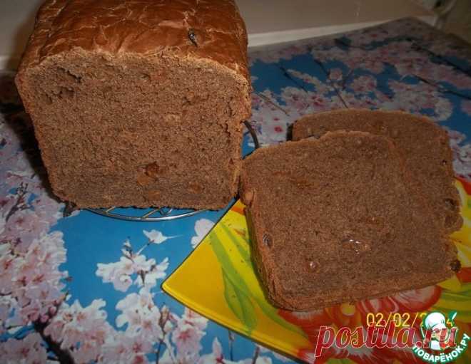 Шоколадный хлеб с изюмом – кулинарный рецепт