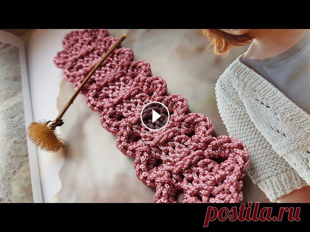 Вяжем декоративный элемент крючком ???? crochet pattern....