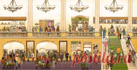 Иллюстрация В театре. Фойе.. Просмотреть иллюстрацию В театре. Фойе. из сообщества русскоязычных художников автора Бауман Екатерина в стилях: Графика, нарисованная техниками: Смешанная техника.