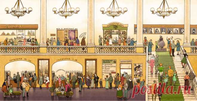 Иллюстрация В театре. Фойе.. Просмотреть иллюстрацию В театре. Фойе. из сообщества русскоязычных художников автора Бауман Екатерина в стилях: Графика, нарисованная техниками: Смешанная техника.