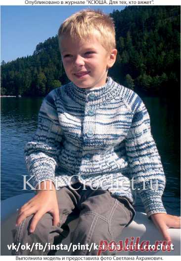 Жакет для мальчика спицами. - Мальчикам на спицах - Вязание спицами - Каталог статей - Вязание спицами и крючком