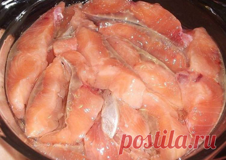 Горбуша малосольная &quot;под семгу&quot; Автор рецепта Тамара - Cookpad