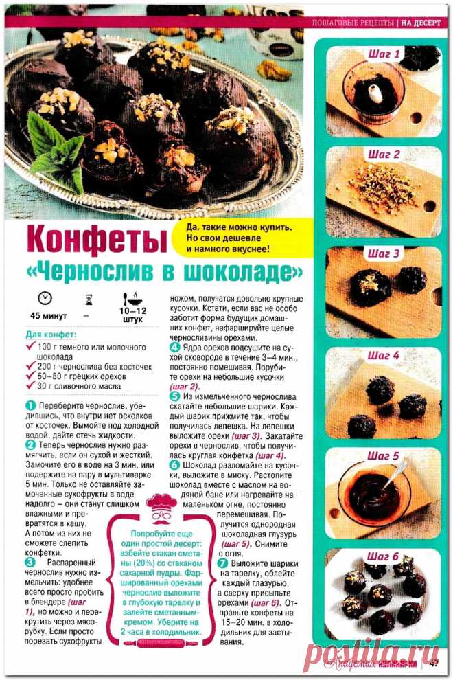 Конфеты "Чернослив в шоколаде"