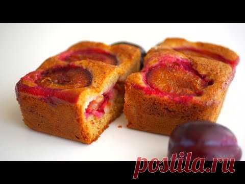 Королевская шарлотка со сливами