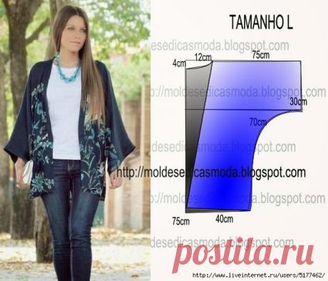 Шьем жакетик,кардиган быстро...