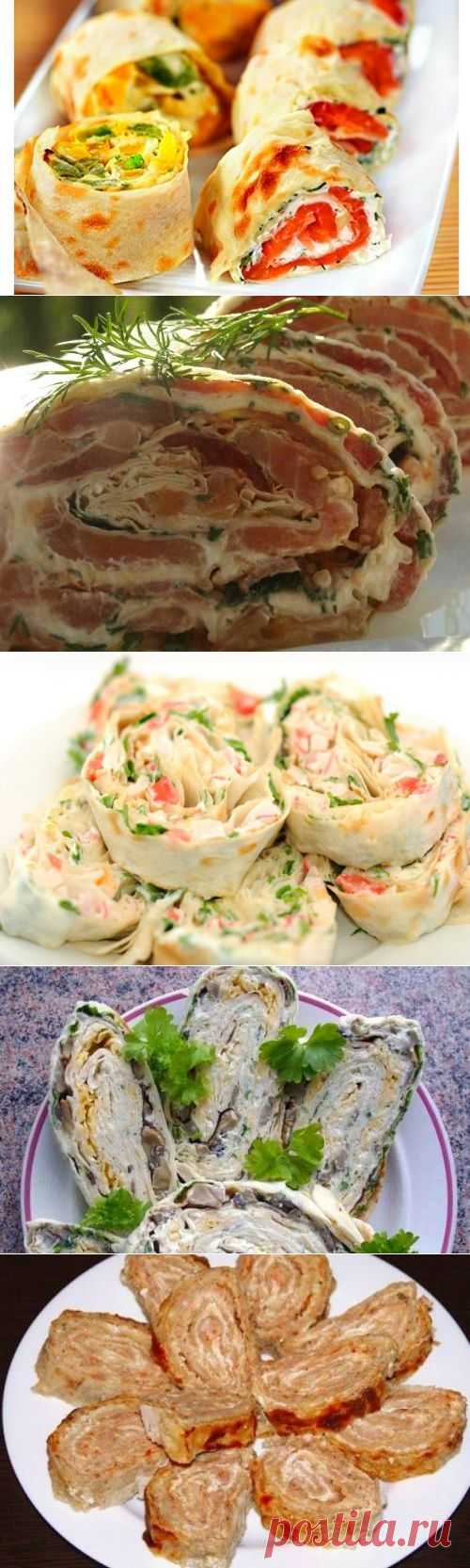 Рулет из лаваша с начинкой - рецепт с фото / Простые рецепты