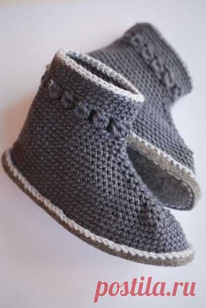 Чуни крючком тёплые. Сапожки с схемами крючком ажурные | Я Хозяйка